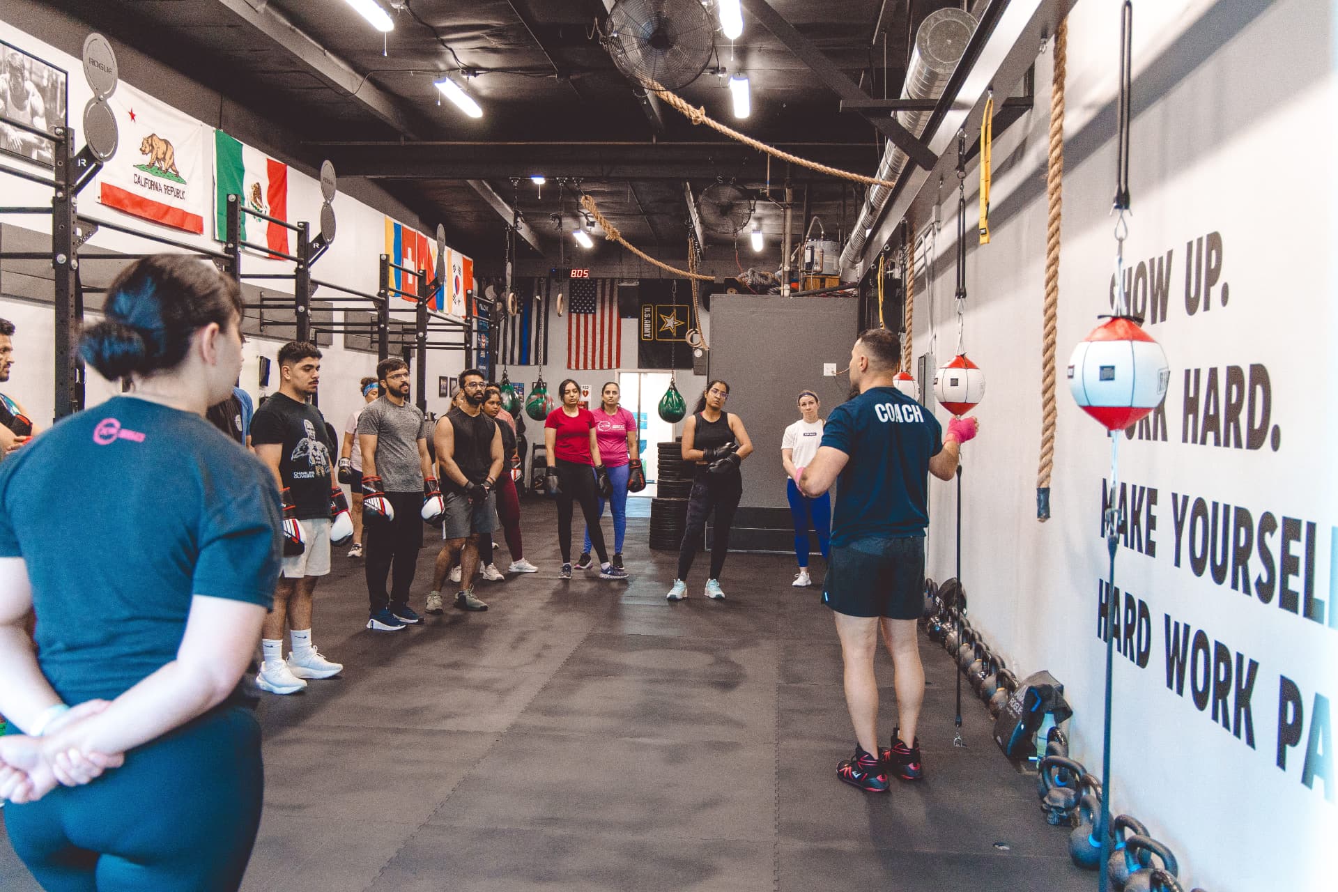 XP360 coach leading a Fundamentals II group class